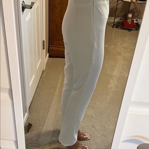 Lulu's Special Evening White Strapless Cutout Straight Leg Jumpsuit Small. - Picture 8 of 9